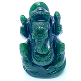 Green Jade Ganesha - (80 gm)