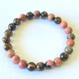 rhodonite stone bracelet