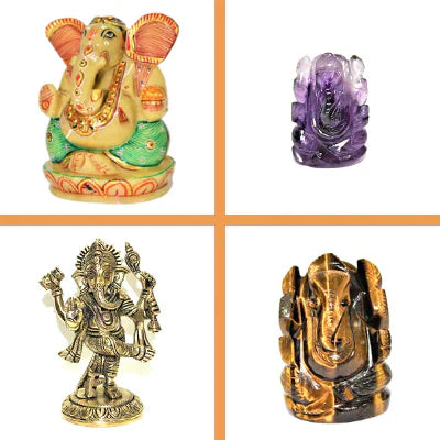 ganesha stone figurines