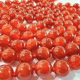 Agate (Hakik) Mala - Red - Himalaya Rudraksha Anusandhan Kendra