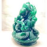 Green Jade Ganesha - (524 Grams)