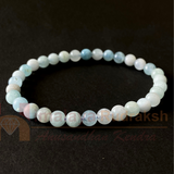 natural aquamarine stone bracelet