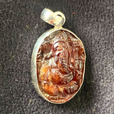hessonite ganesh pendant