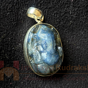 blue sapphire ganesh pendant