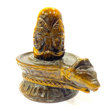 Tiger Stone Panchmukhi Shivling - (623 Gms)