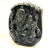Lakshmi Narsima Carved Shaligram - 617 grams - himalaya rudraksha anusandhan kendra