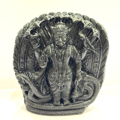 Vishnu Carved Shaligram - 435 grams