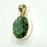 emerald ganesh pendant