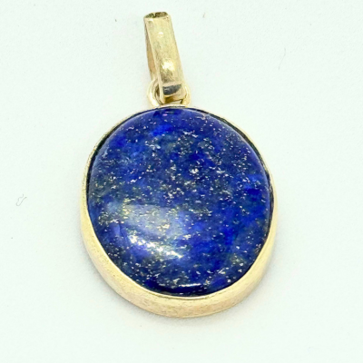lapiz lazuli silver pendant