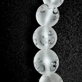 Om Carved Sphatik(quartz) Bracelet - Himalaya Rudraksha Anusandhan Kendra