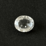 White Topaz (Safed Pukhraj) - 7.35 cts - Himalaya Rudraksha Anusandhan Kendra