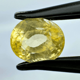 Yellow Sapphire (Pukhraj - 2.60 cts) - Ceylonese (Super Premium) - Himalaya Rudraksha Anusandhan Kendra