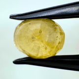 Yellow Sapphire (Pukhraj - 7.30 cts) - Ceylonese - Himalaya Rudraksha Anusandhan Kendra