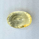 Yellow Sapphire (Pukhraj - 7.70 cts) - Ceylonese (Super Premium) - Himalaya Rudraksha Anusandhan Kendra