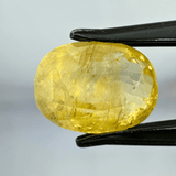 Yellow Sapphire (Pukhraj - 8.15 cts) - Ceylonese - Himalaya Rudraksha Anusandhan Kendra