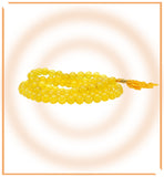 Agate (Hakik) Mala - Yellow - himalaya rudraksha anusandhan kendra