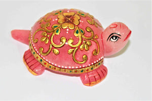 Rose Quartz Turtle (380 gms) - himalaya rudraksha anusandhan kendra