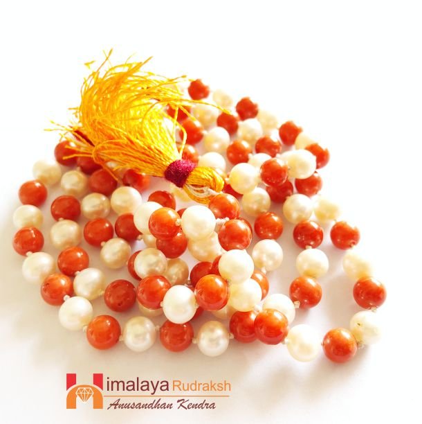 Coral Pearl Mala