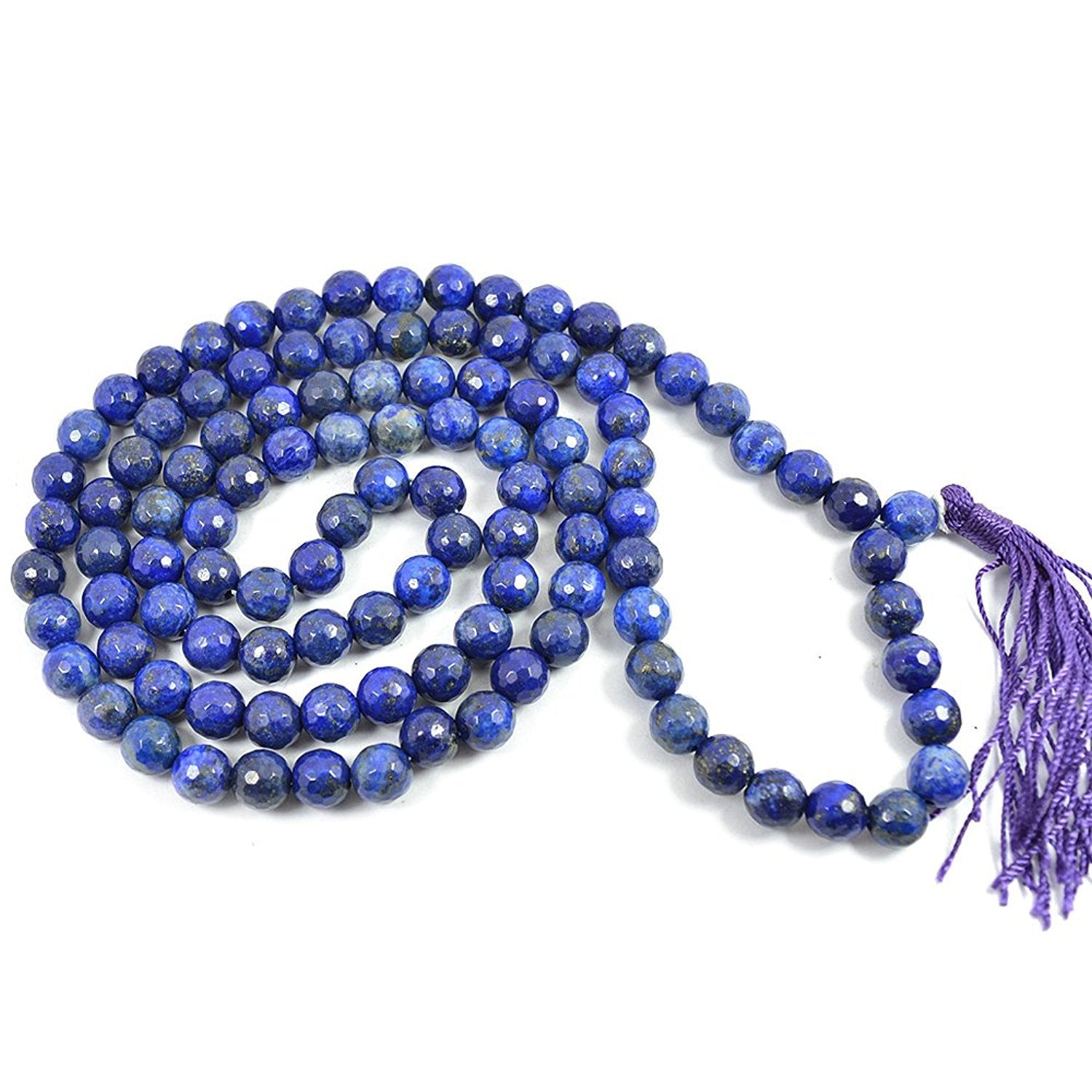 Lapis Lazuli Japa mala and bracelet set, throat chakra, and healing  properties strengthen the immune system, 108 prayer beads