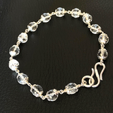 real sphatik silver bracelet