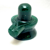Green Jade Stone Shivling (100 grams)
