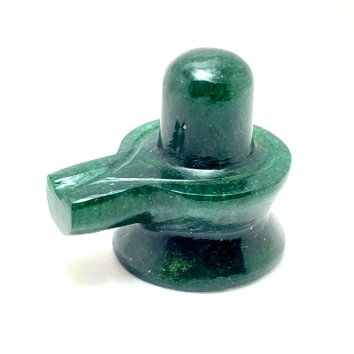 Green Jade Stone Shivling (60 grams)