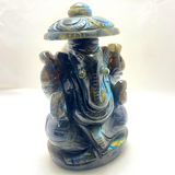 Labrodorite Ganesha - (392 gm)