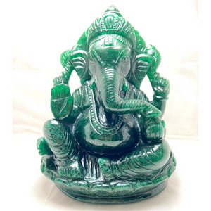 Green Jade Ganesha - (2.300 Kg)