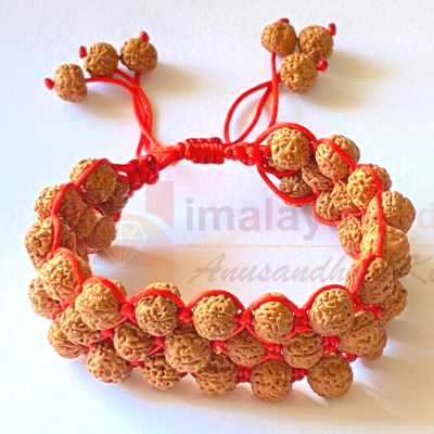 5 Mukhi Big and Small Rudraksha Bracelet - Remedywala
