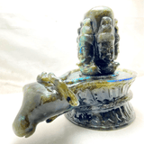 Natural Labrodorite Stone Shivling (3.5 kg) - Himalaya Rudraksha Anusandhan Kendra