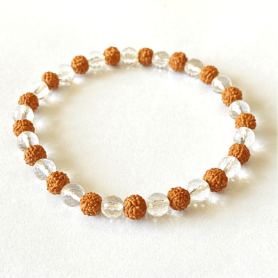 Rudraksh Sphatik Bracelet Himalaya Rudraksha Anusandhan Kendra