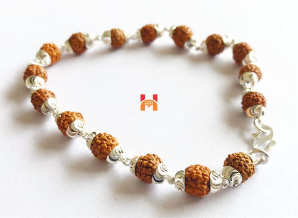 Parad Rudraksha wristband | Rudraksha, Wristband, Beaded necklace